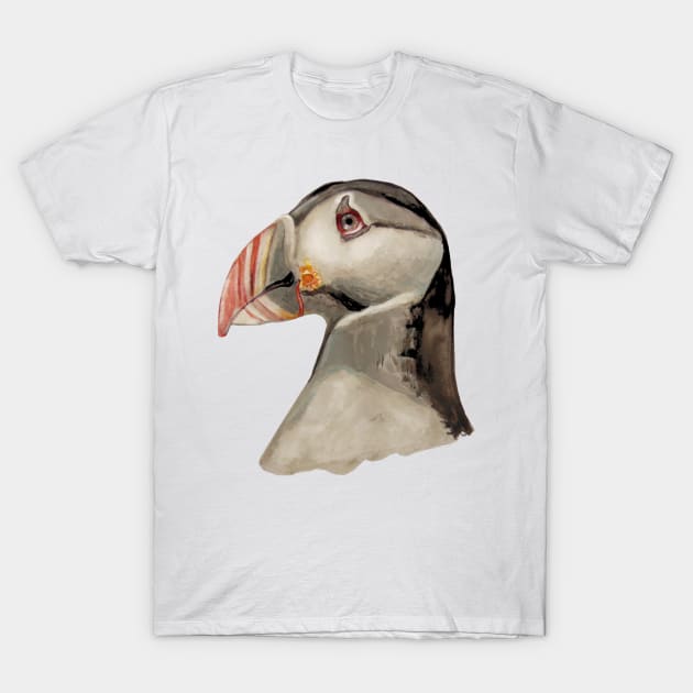 Worried Puffin T-Shirt by msmart